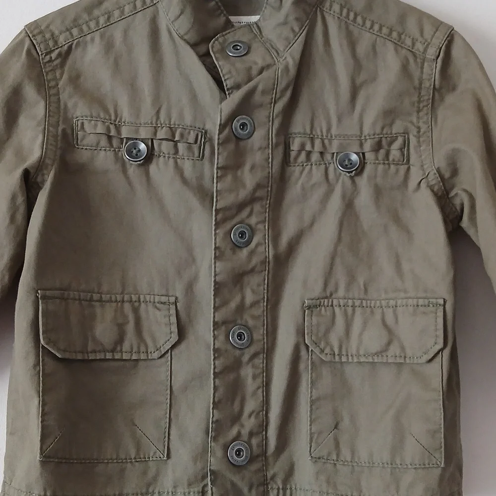 Oshkosh B'gosh Genuine Kids Snap on Khaki green Jacket |‎ Size 12M